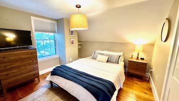 2 bedrooms, iron/ironing board, travel crib, free WiFi