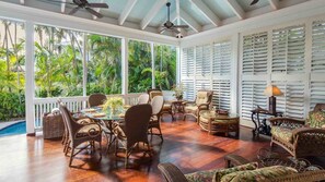 Dining - **THE ADMIRAL'S ESTATE** Grand Home & Pool + LAST KEY SERVICES... (Key West)