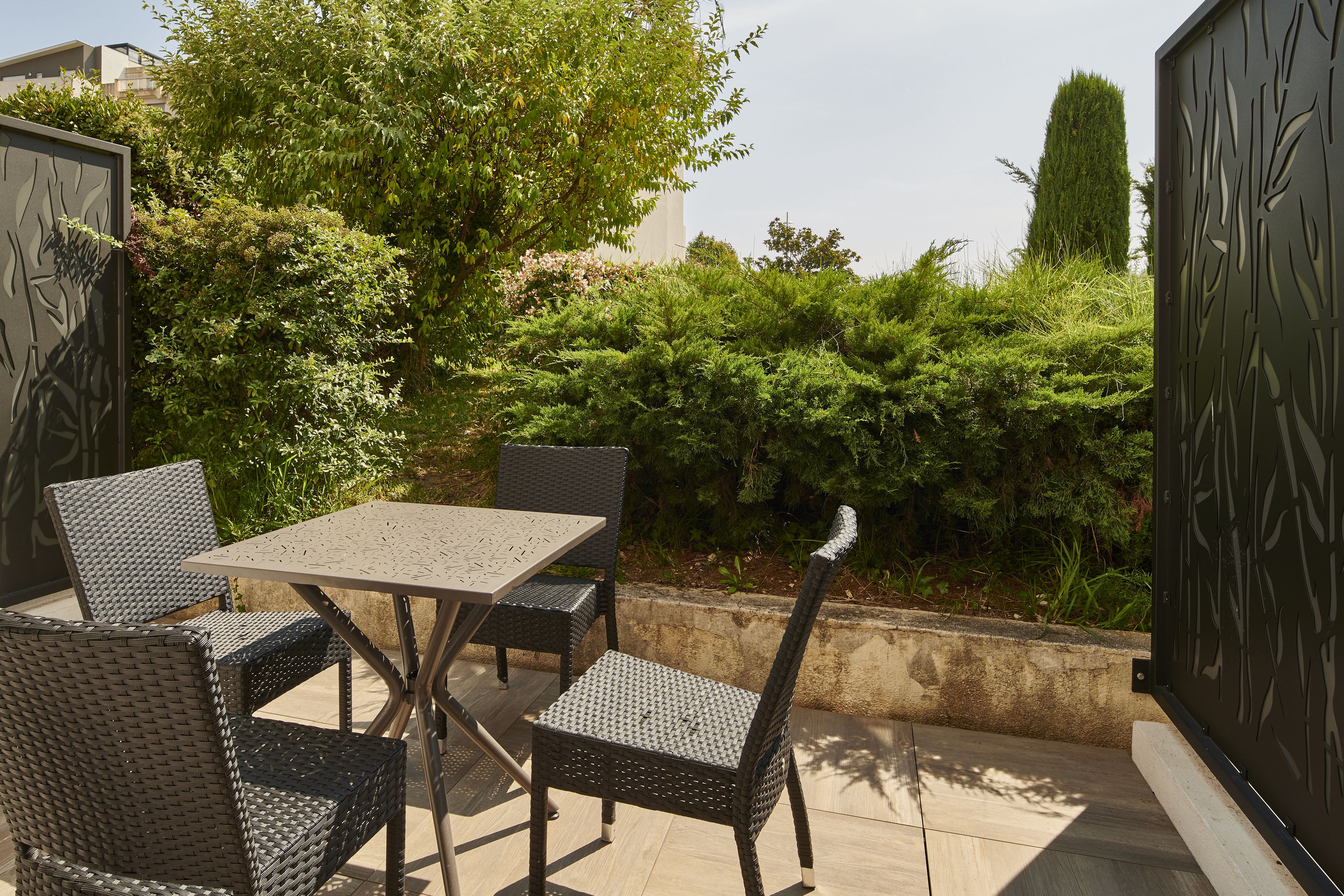 Monolocale, lato giardino (2 persons) | Terrazza/patio