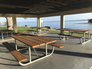 Outdoor dining - Beautiful completely remodeled home across the street from Lake June! (Lake Placid)