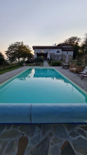 Outdoor pool - Renovated Farmhouse in Piedmonte hills with private pool (mombarcaro)