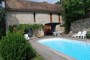 Pool - Charming Quercy barn completely renovated for 6 people, swimming pool 8x4m (Cajarc)