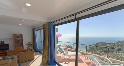 INICIO ARAÚJO - (13090 / AL) fantástica vista del pueblo y de la playa de Ponta do Sol
