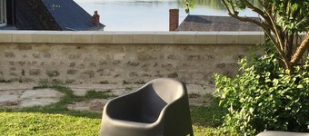 Logis des Abbesses - en hængende have på Loire.