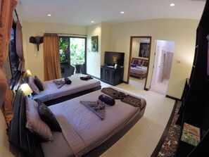 2 Schlafzimmer, Reisekinderbett, kostenloses WLAN, Bettwäsche
