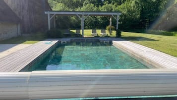 Piscine extérieure, piscine chauffée