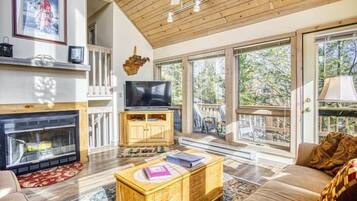 Télévision, cheminée