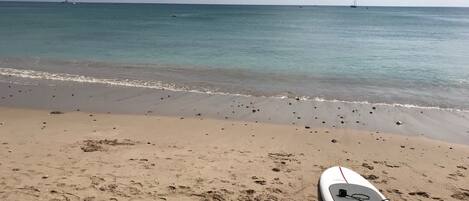 Na praia