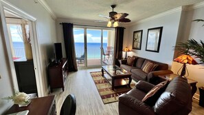 TV, DVD player, books