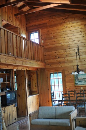 Smart-TV, peis og bøker