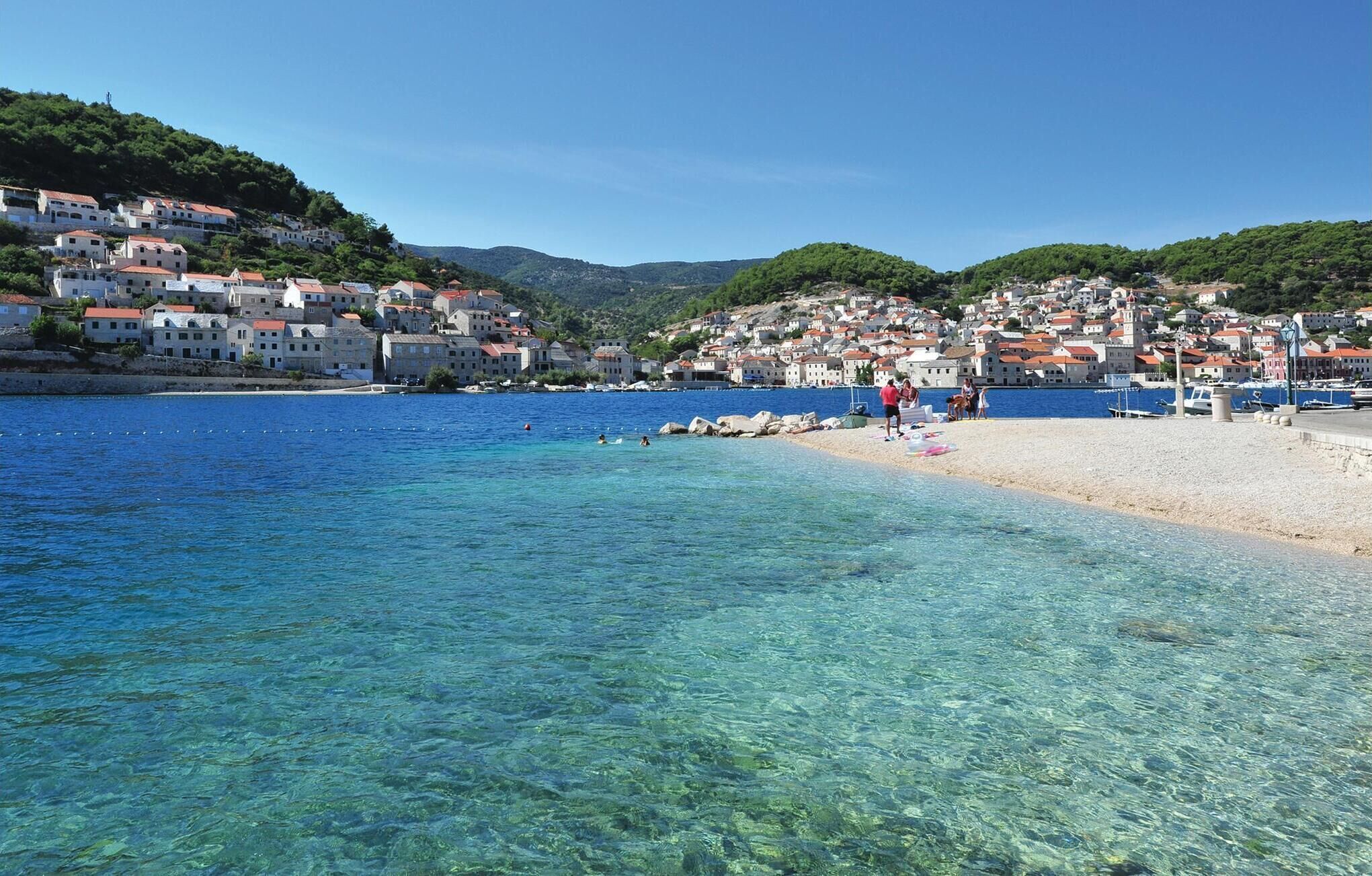 Vlak bij het strand, vissen