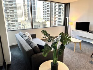 Living area - ReadySet Apartments at Upper West Side (Melbourne)
