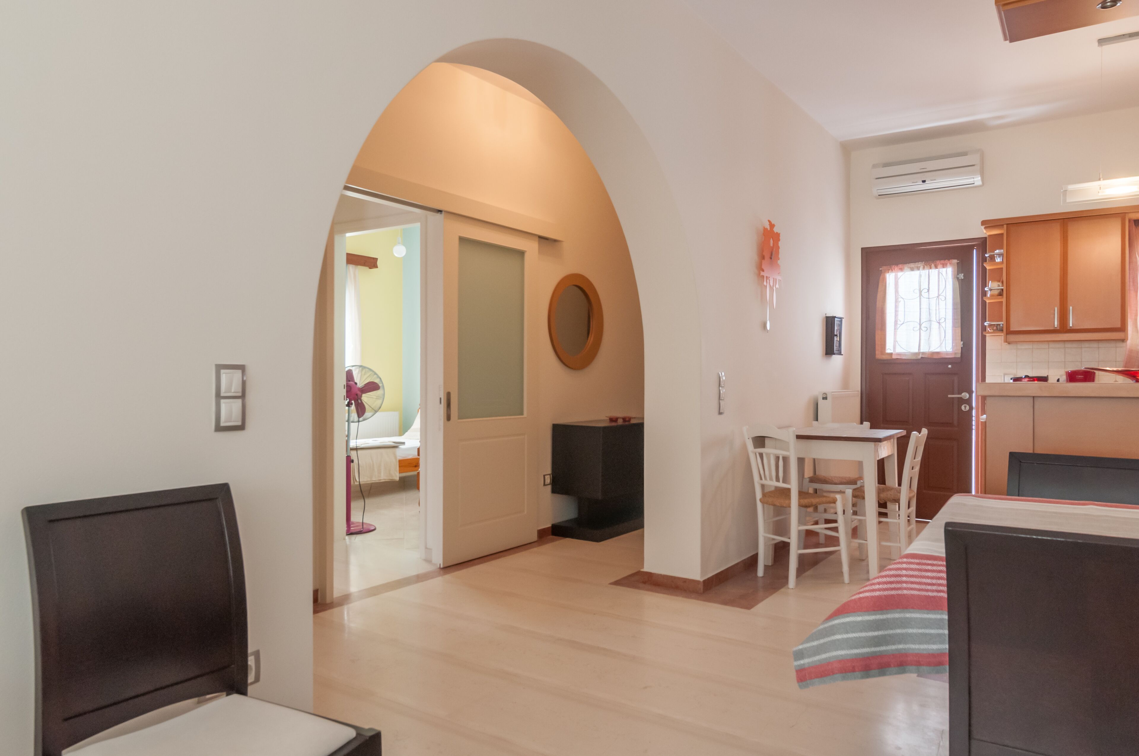 2 bedrooms, soundproofing, iron/ironing board, travel cot