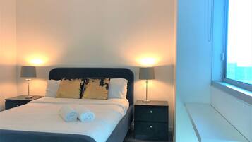 2 bedrooms, premium bedding, individually furnished, desk