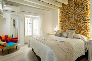 1 slaapkamer, een strijkplank/strijkijzer, gratis wifi, beddengoed