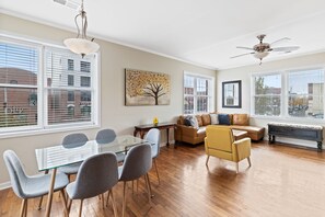 TV, DVD player, books