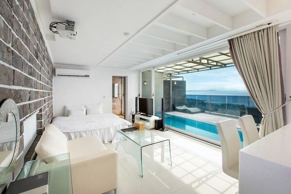 Villa, Private Pool | Living area