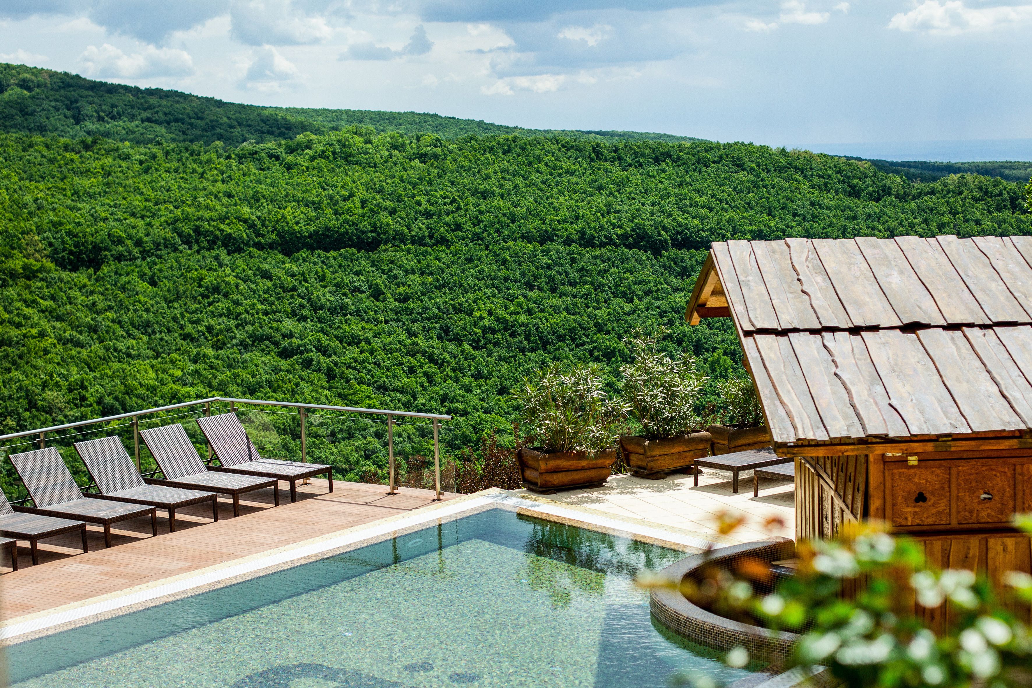 2 albercas techadas y 2 albercas al aire libre