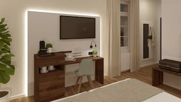 Comfort Double Room | Hypo-allergenic bedding, in-room safe, desk, laptop workspace