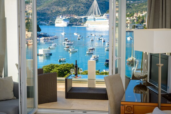 Comfort-studiolejlighed - terrasse - havudsigt | Udsigt fra værelset