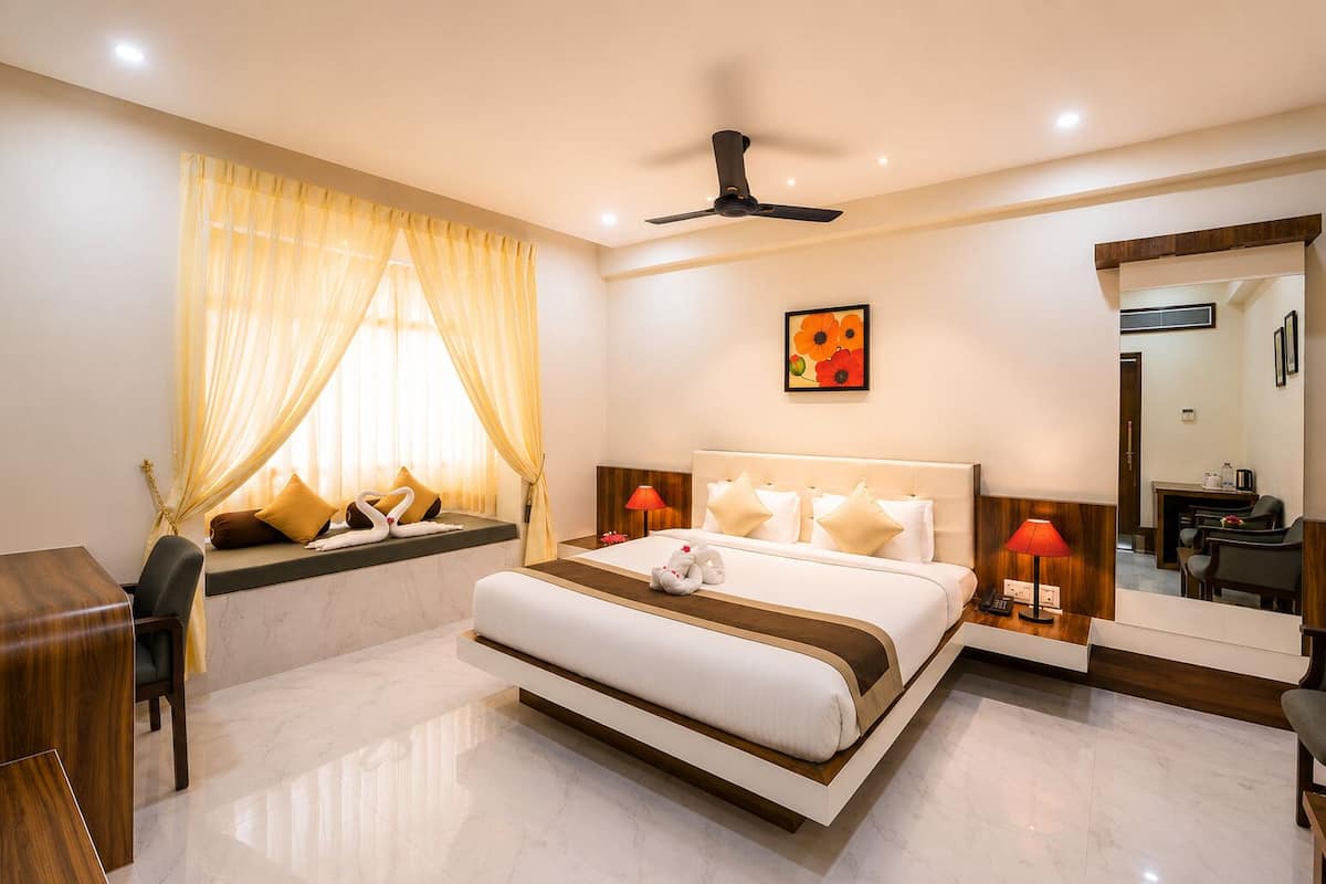 ห้องดีลักซ์ | โต๊ะทำงาน, ห้องเก็บเสียง, เตียงเสริม/เปล, Wi-Fi ฟรี