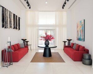 Sala de estar en el lobby