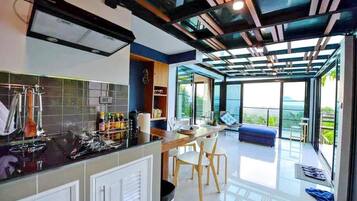 Villa Galerie, vue mer | Cuisine privée | Serviettes en papier