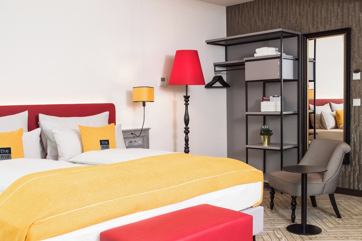 Premium bedding, in-room safe, desk, soundproofing