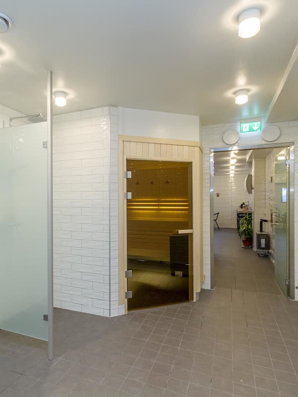 Sauna, tina de hidromasaje, baño de vapor y tratamientos corporales