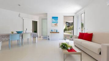 Apartment, 3 Bedrooms, City View | Living area | Flat-screen TV