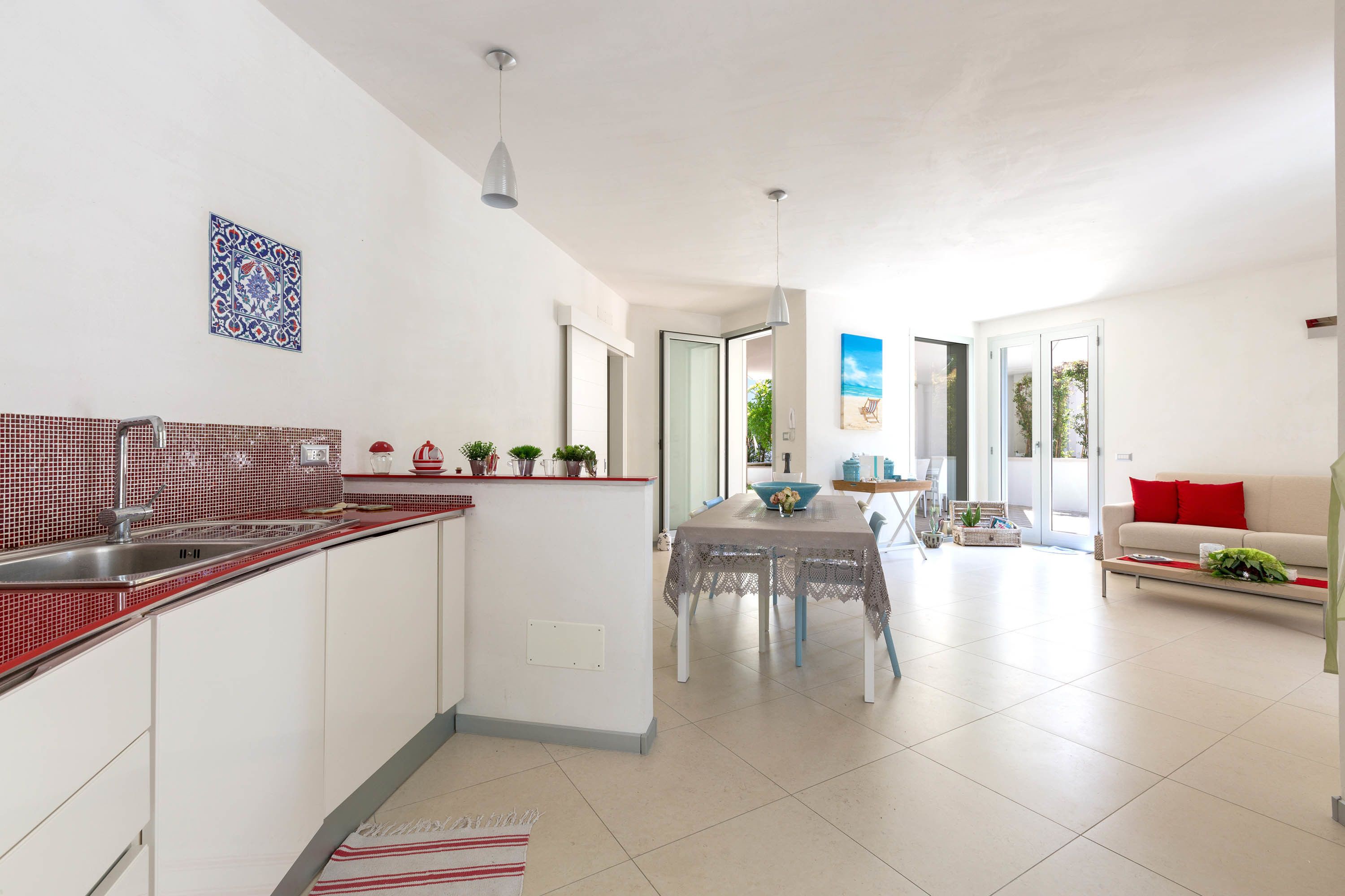 アパートメント 3 ベッドルーム シティビュー | リビング エリア | 薄型テレビ