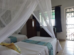 Deluxe Chalet, 3 Bedrooms | 3 bedrooms, blackout drapes, bed sheets - Diani Beachalets (Diani Beach)