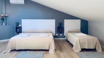 Triple Room, Second Floor, Attic | 1 bedroom, Frette Italian sheets, premium bedding, down comforters