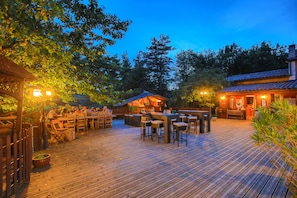 Front of property – evening/night