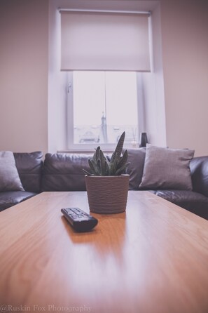 Apartamento, 2 habitaciones, no fumadores (46D) | Sala de estar | Una televisión de pantalla plana