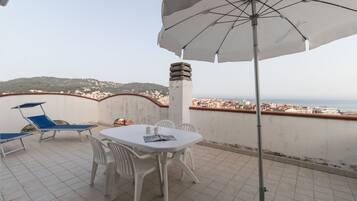Apartment, 1 Bedroom, Terrace, Sea View | Terrace/patio