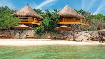 Bungalow, Private Pool (Sea Level) | Premium bedding, minibar, in-room safe, desk