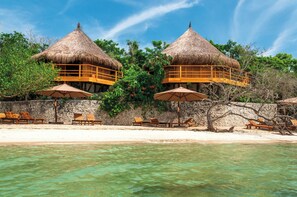 Bungalow, Private Pool (Sea Level) | Premium bedding, minibar, in-room safe, desk