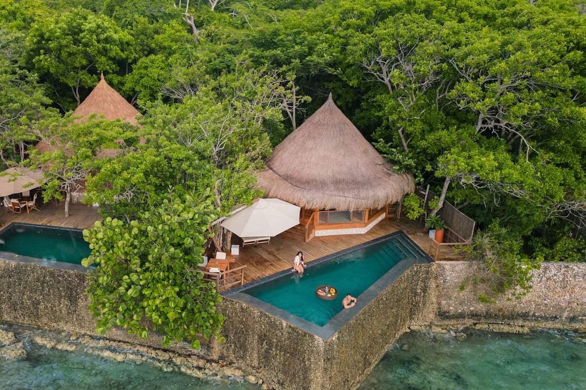 Bungalow, Private Pool (Sea Level) | Premium bedding, minibar, in-room safe, desk