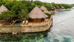 Bangalô, piscina particular (Sea Level - isleta) | Roupas de cama premium, frigobar, cofres nos quartos, escrivaninha