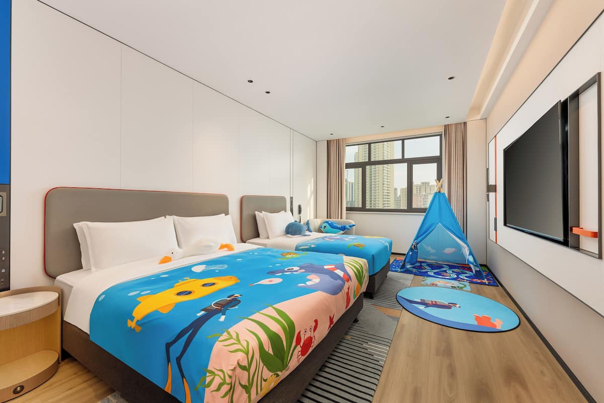 高級房 1張超大床1張單人床 | 高級寢具、羽絨被、遮光布/窗簾、隔音