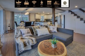 Living area - Chalet Le Pélican (Lac-Superieur)