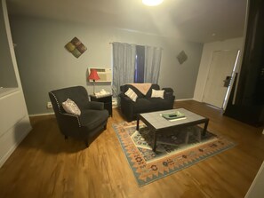 42-inch flat-screen TV with digital channels, TV