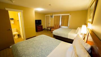 Blackout curtains, free WiFi, bed sheets