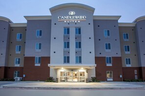 A hotel with a modern facade, multiple windows, and a prominent entrance. - Candlewood Suites Houston - Pasadena by IHG (Pasadena)