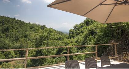 Das Dorf Tresana "Casa Marina" große Terrasse mit spektakulärer Aussicht