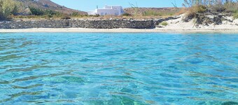 Aan het strand-3 slaapkamers-Paros-Rustig-Idyllisch-Landelijk-Traditioneel-Dicht bij Naoussa