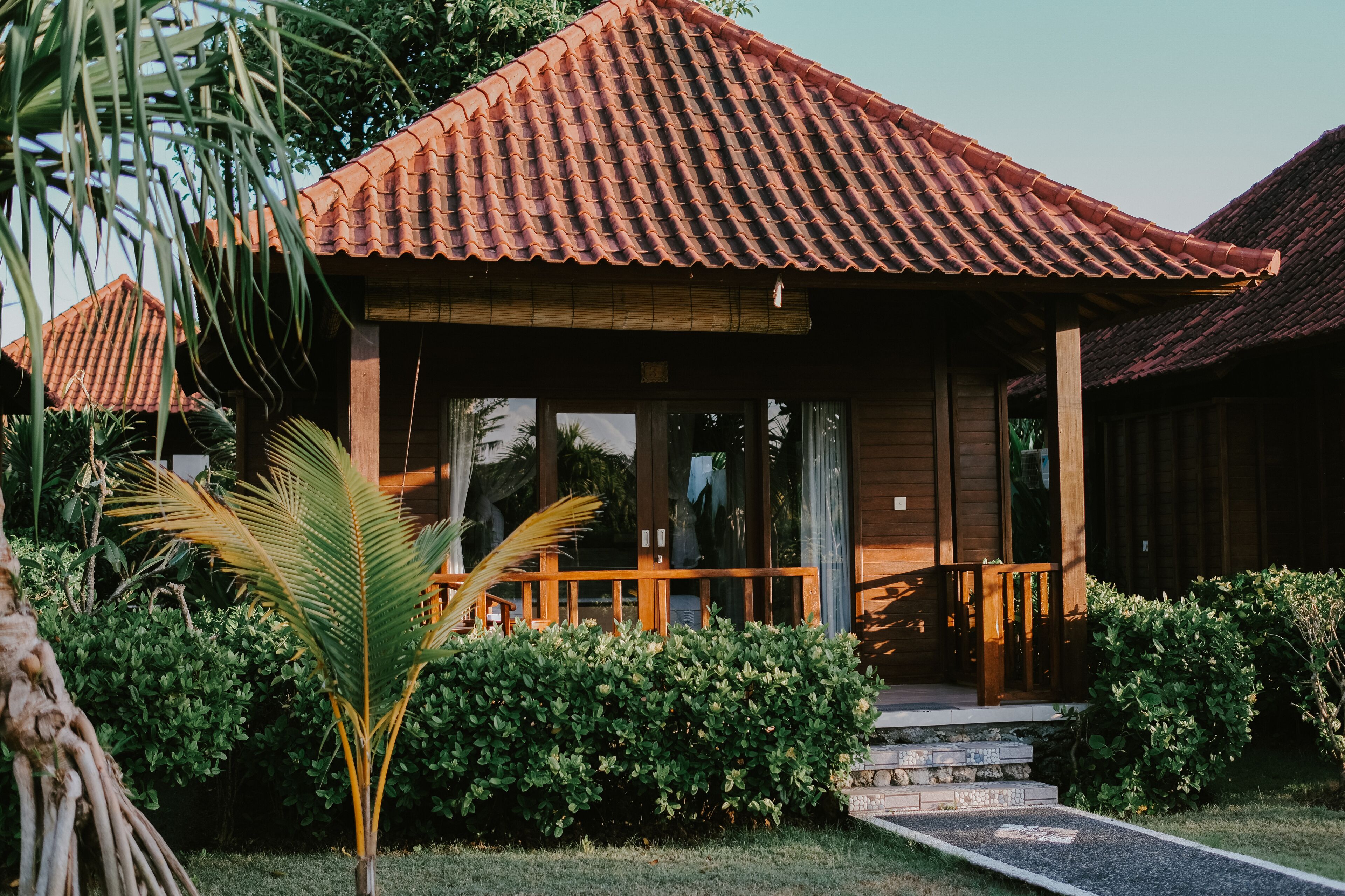Bungalow Standar, pemandangan kolam renang | Teras/patio