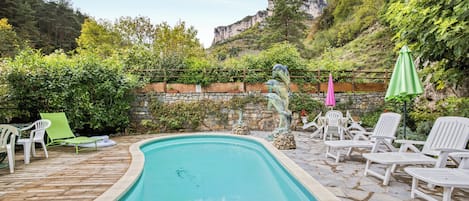A heated pool