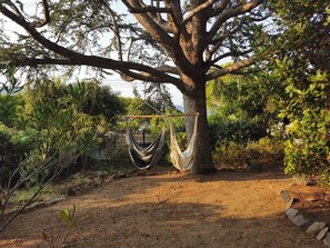 Property grounds - 3-room apartment 75m², 2 terraces, direct access to calanques, WIFI, private parking (Cavalaire-sur-Mer)